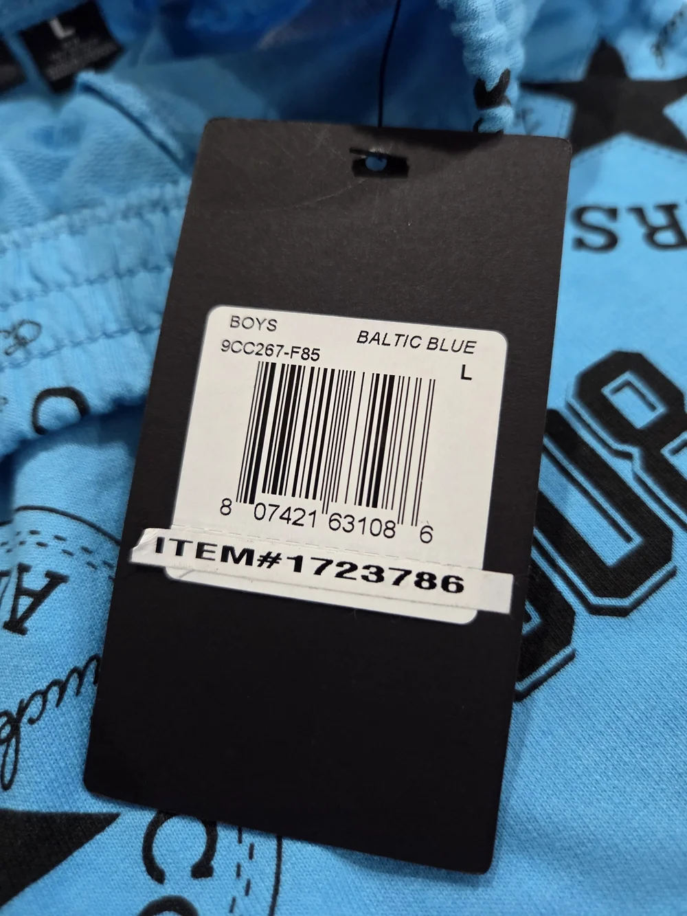 Converse Blue Logo Print Kids Shorts